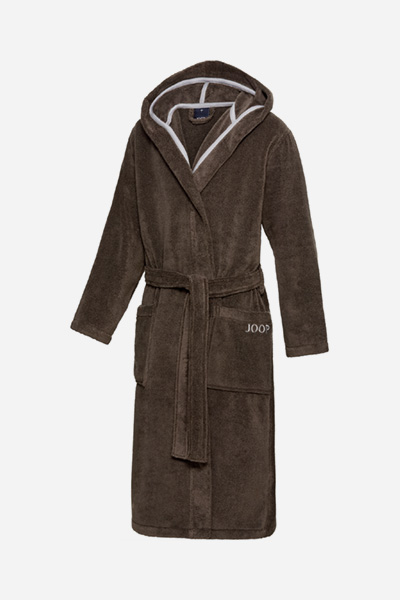 Leads to product detail page "JOOP! men’s hooded bathrobe in mocha"