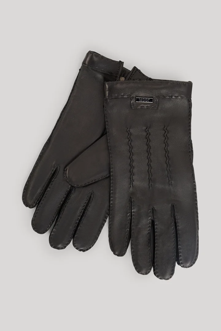 Führt zu Produktdetailseite „Lederhandschuhe in Schwarz"