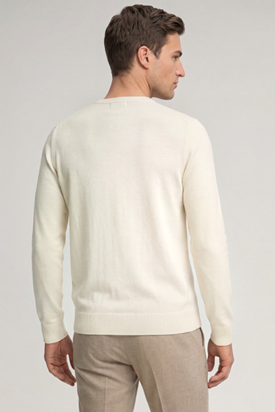 Leads to product detail page "Denny merino wool sweater in cream"