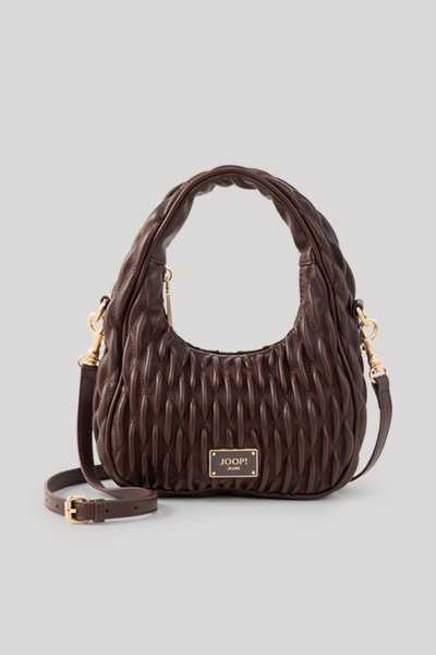 dark brown, quilted