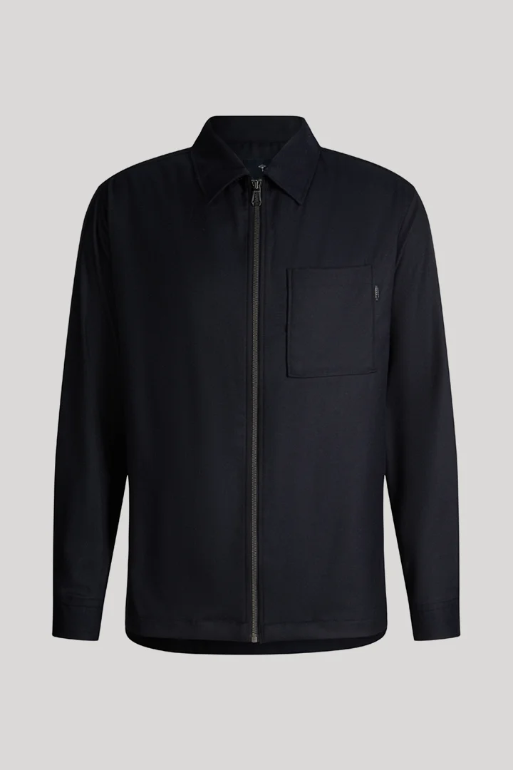 JOOP! presents the product Wool-blend shirt jacket in navy from the category Shirts as a cut-out