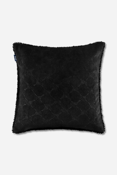 Leads to product detail page "JOOP! curly decorative cushion cover in black, 50 x 50 cm"