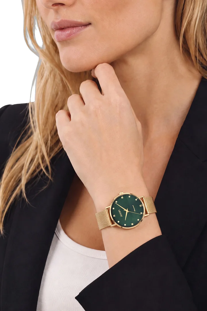 Leads to product detail page "Women’s gold wristwatch"