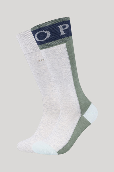Führt zu Produktdetailseite „2-er-Pack Men Premium Socken in Hellgrau/Grün"