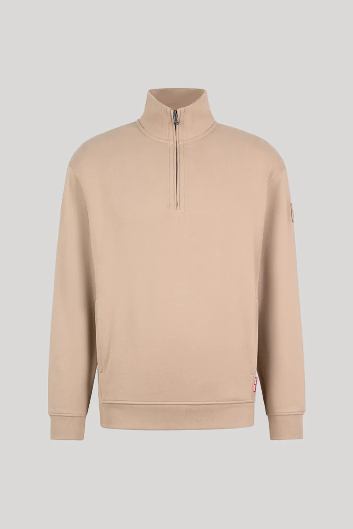 JOOP! präsentiert das Produkt Sweatshirt mit Zipper in Braun aus der Kategorie Sweats als Freisteller