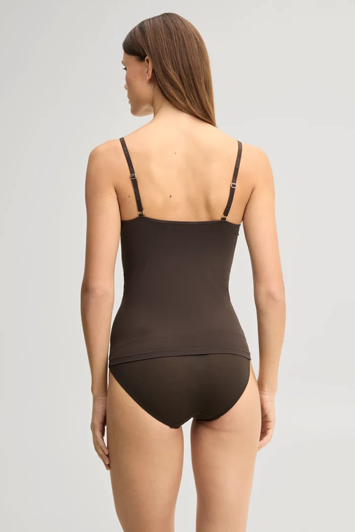 Führt zu Produktdetailseite „Loungewear Top in Dunkelbraun"