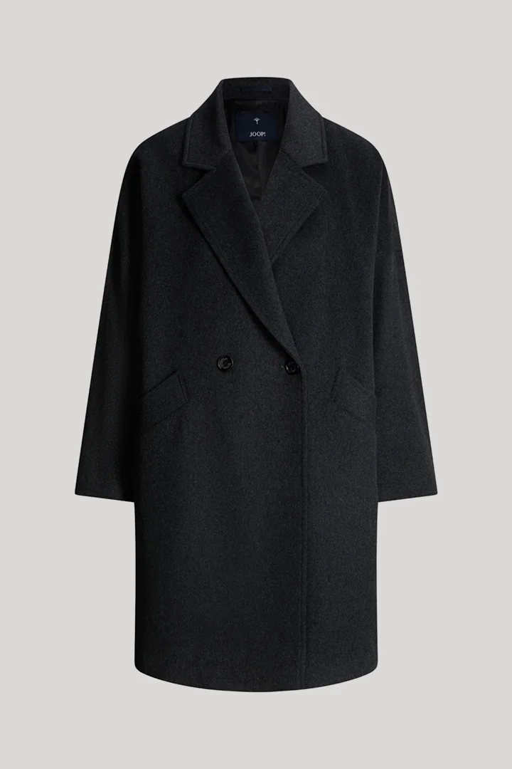 JOOP! presents the product Wool-blend coat with cashmere in anthracite from the category Coats as a cut-out