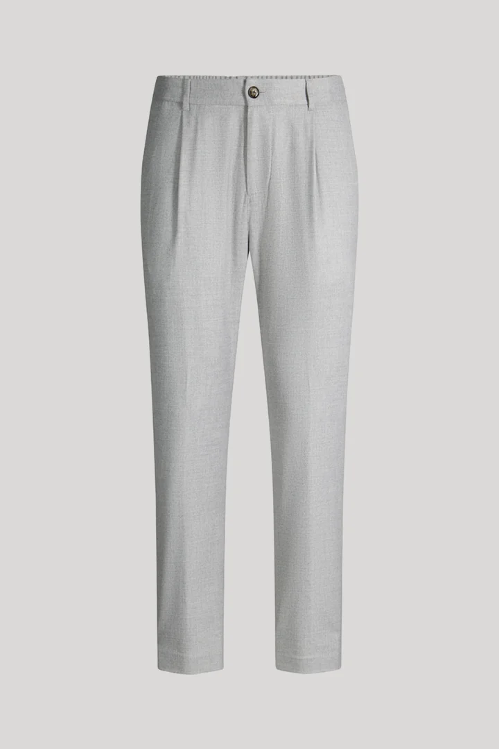 JOOP! presents the product Light grey pleated trousers from the category Trousers & Chinos as a cut-out