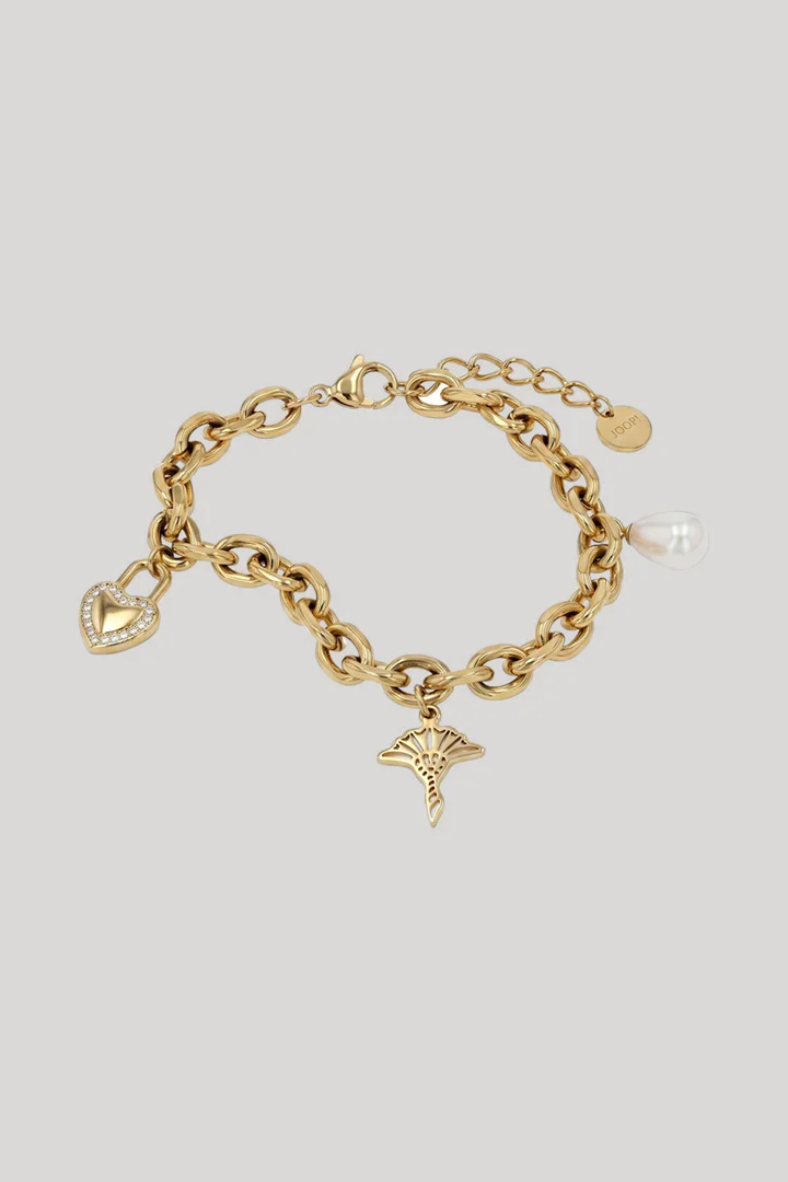 Leads to product detail page "Gold bracelet with pendants"
