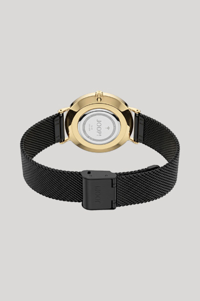 Leads to product detail page "Women’s wristwatch in black and gold"