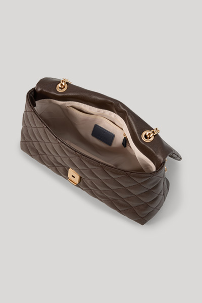 Führt zu Produktdetailseite „Schultertasche Bellagio Emma in Dunkelbraun"