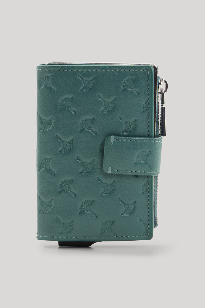 Führt zu Produktdetailseite „Karten-Etui Leggero Stampa C-Four in Petrol"