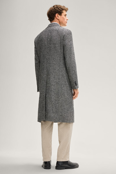 Mantel Brightons in Anthrazit Fischgrat