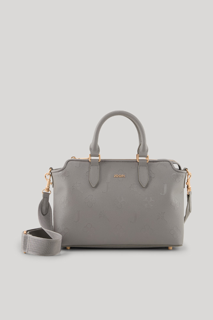 Leads to product detail page "Decoro Edition Lauren Handbag in Grey"