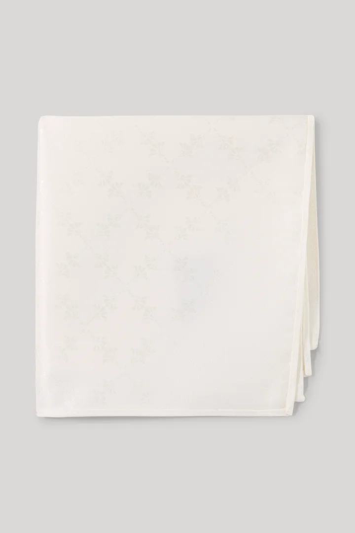 Führt zu Produktdetailseite „Einstecktuch in Offwhite gemustert"