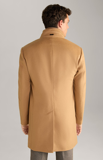 Maron Wool Blend Coat in Light Brown