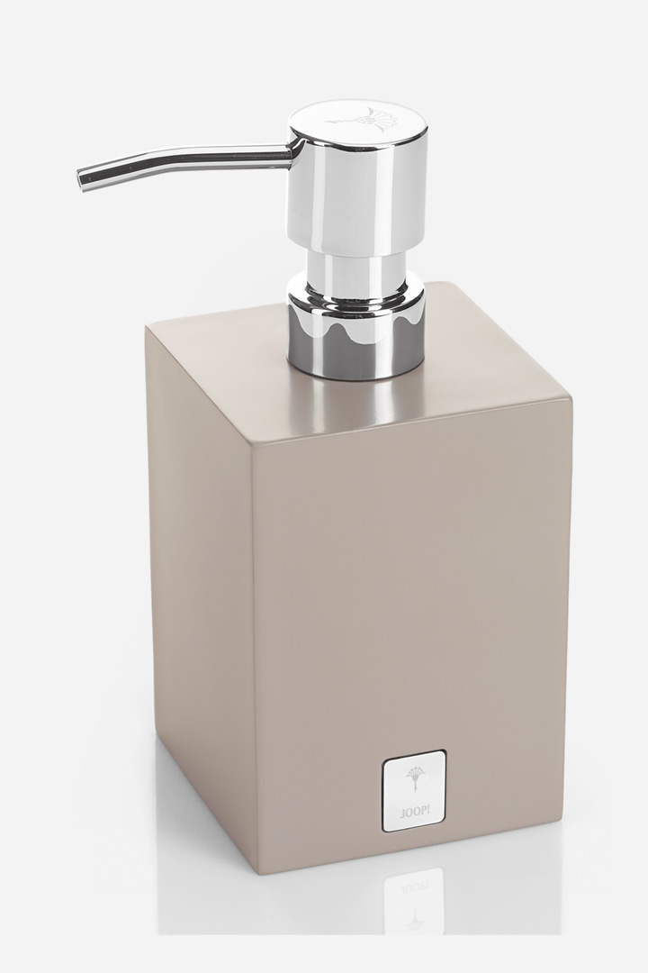 Führt zu Produktdetailseite „Seifenspender quadratisch, JOOP! BATHLINE, Taupe"