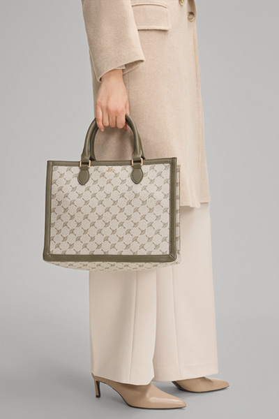 Mazzolino Aurelia Cornflower Handbag in Khaki