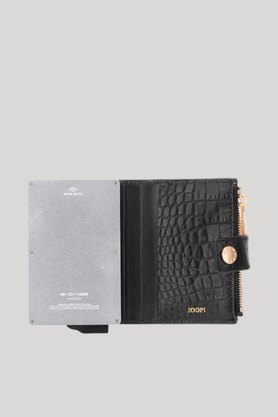Leads to product detail page "Coccodrillo c-four card holder in black"