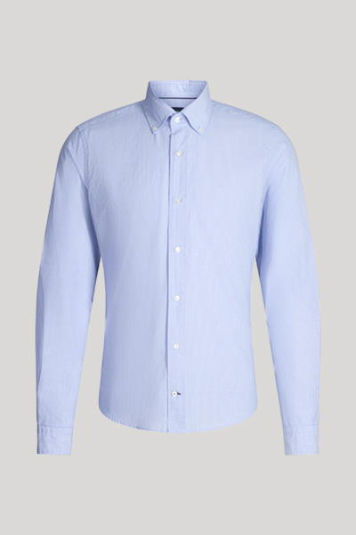 hellblau/weiß gestreift