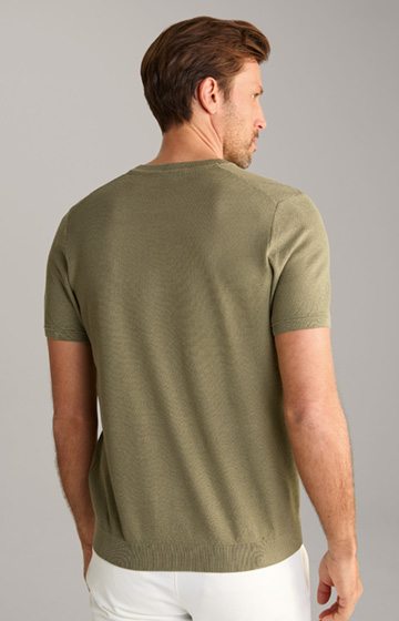 Valdrio Knitted Shirt in Olive