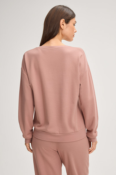 Sweatshirt in Rosé