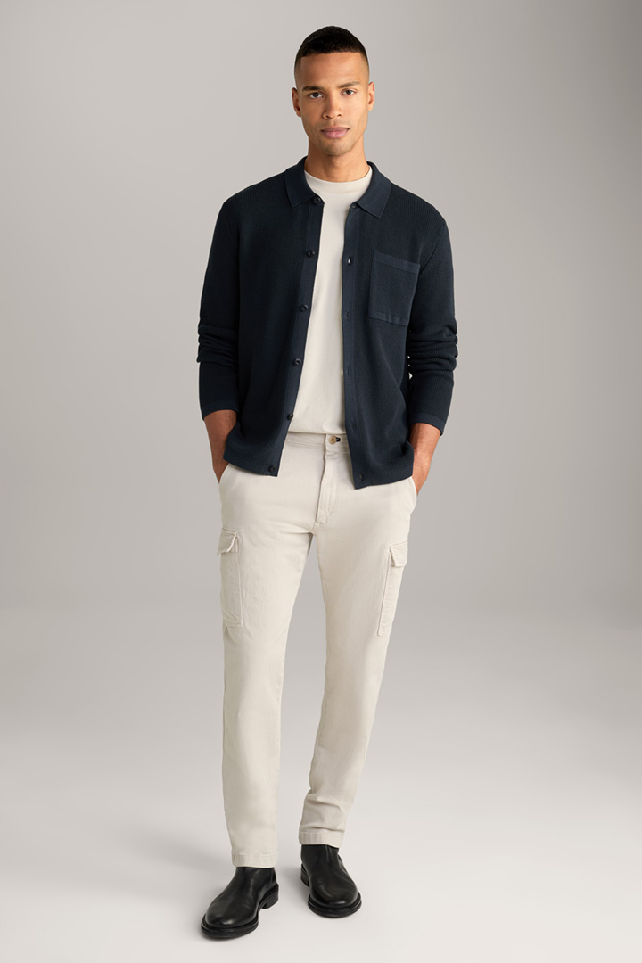 Orlano Cotton Cardigan in Navy