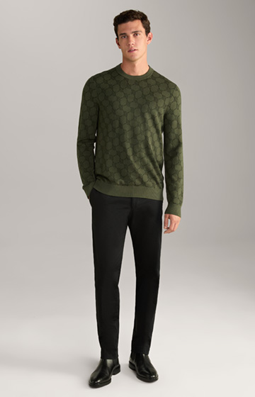 Ravon Cornflower Pullover in Olive Pattern