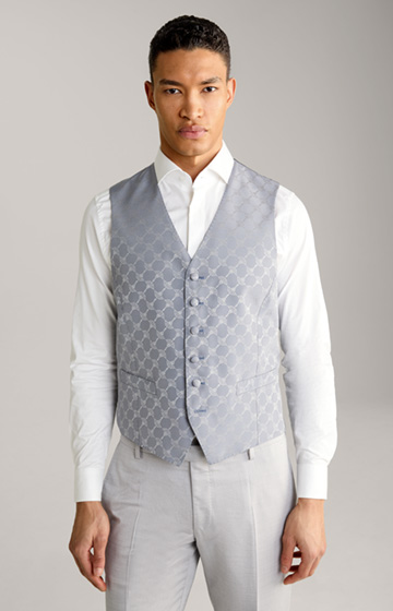 Weazer Waistcoat in a Grey Pattern