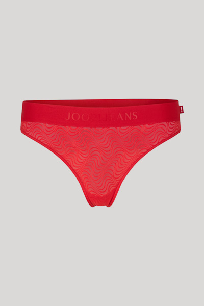 Lace Thong in Red
