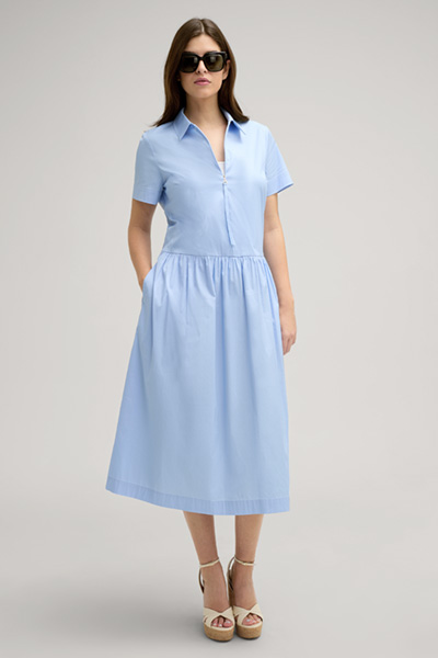 Damina Shirt Dress in Light Blue