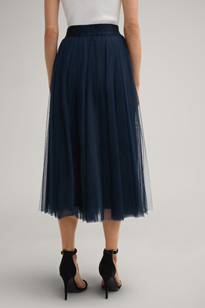 Fridi Tulle Skirt in Navy