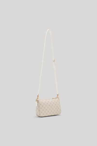 Mazzolino Jasmina Shoulder Bag in Beige/White