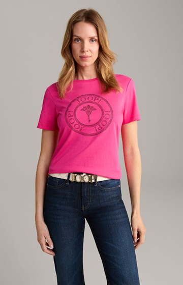 Cotton T-Shirt in Pink