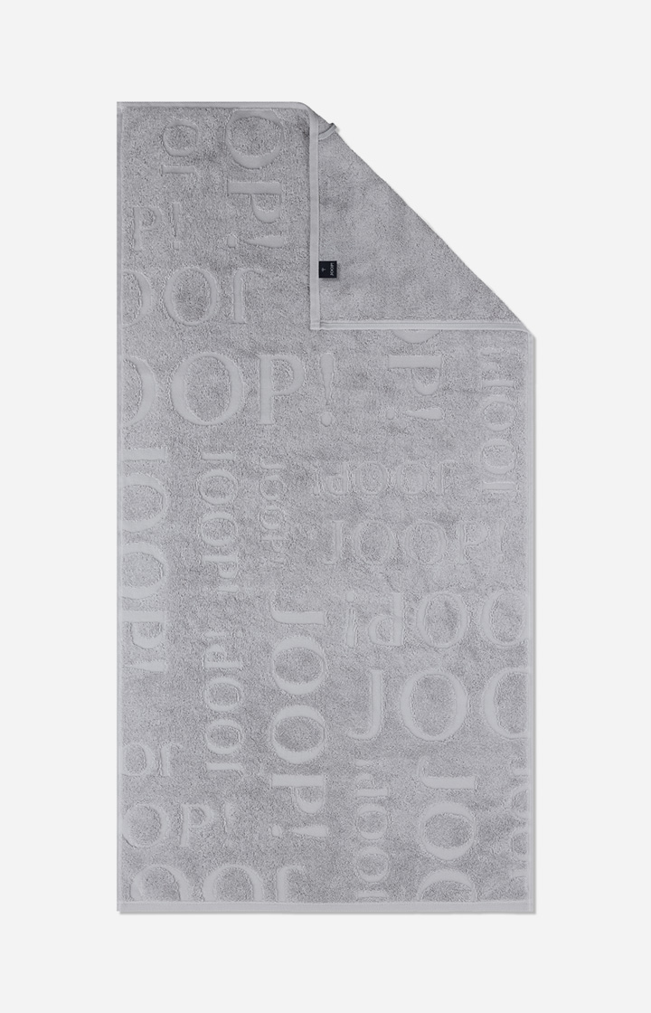 JOOP! STUDIO REPEAT Shower Towel in Platinum, 80 x 150 cm