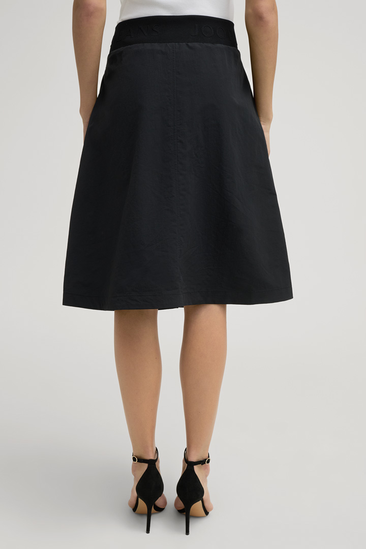 Samira Nylon Skirt in Black