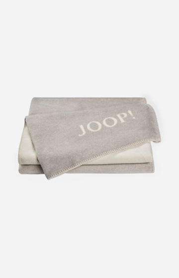 JOOP! UNI-DOUBLEFACE Blanket in Smoke/Natural