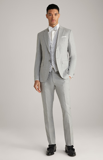 Damon-Gun Wedding Suit in Grey Melange