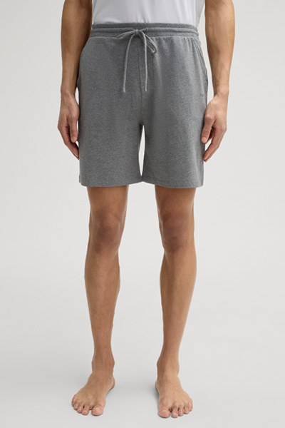 Jersey Shorts in Light Grey Marl