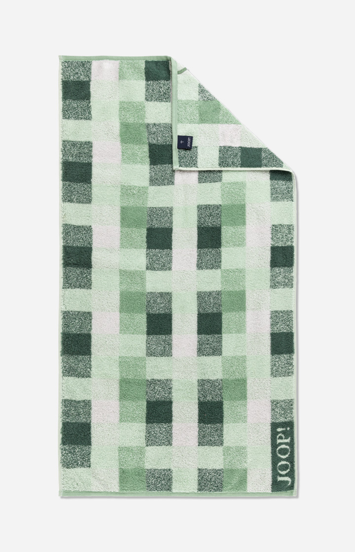 Ręcznik JOOP! VIBE CHECKED w kolorze szałwiowym, 50 × 100 cm