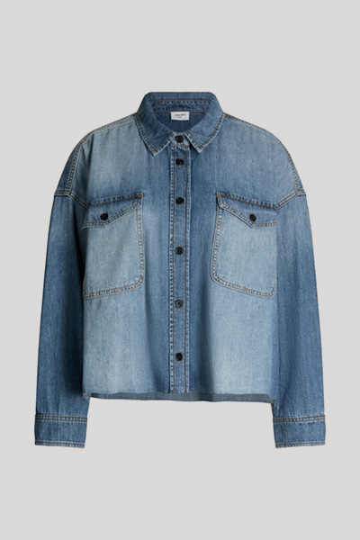 Ursa Denim Blouse in Blue