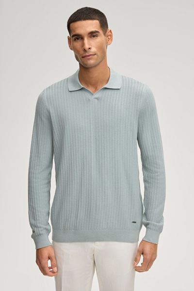 Pullover Galdino in Salbei gerippt