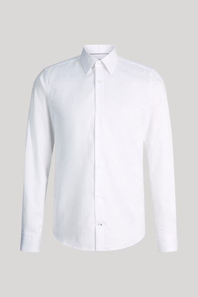 Pierce business shirt in white with pattern