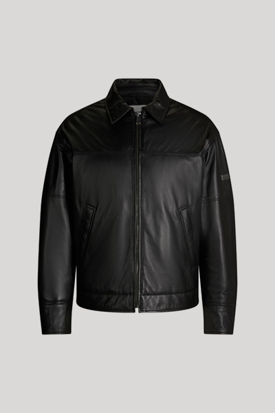 Roger Quilted Leather Jacket in Black