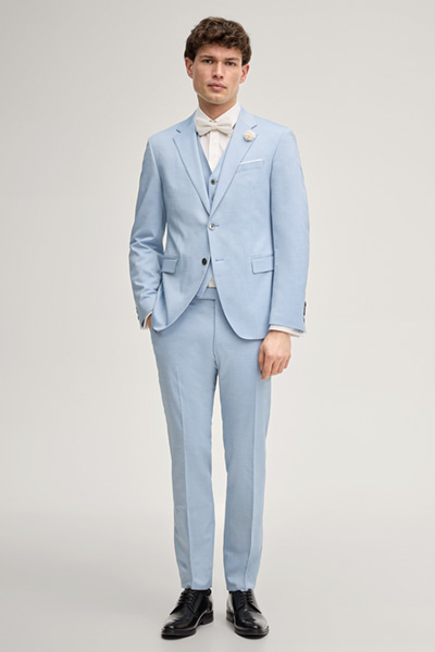 Wedding modular suit pants Blayr in light blue