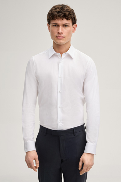 Hemd Pierce in Weiß gemustert