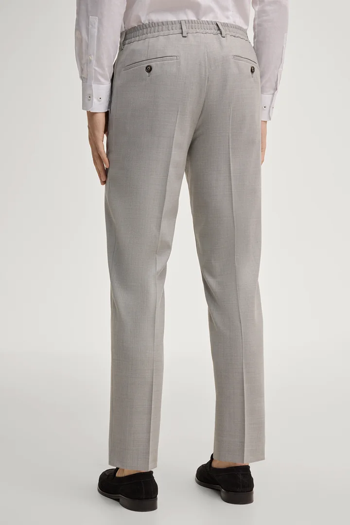 Modular suit trousers River in marl grey
