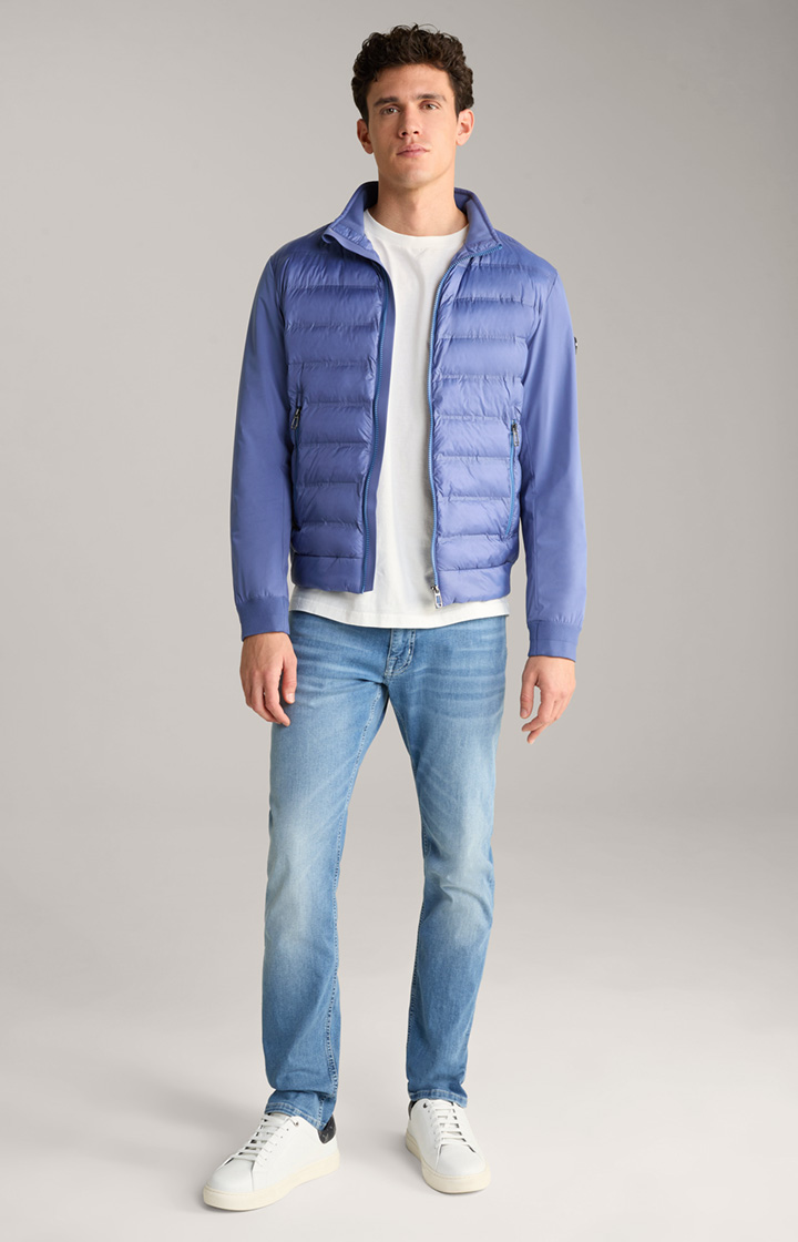 Boros Quilted Jacket in Light Blue