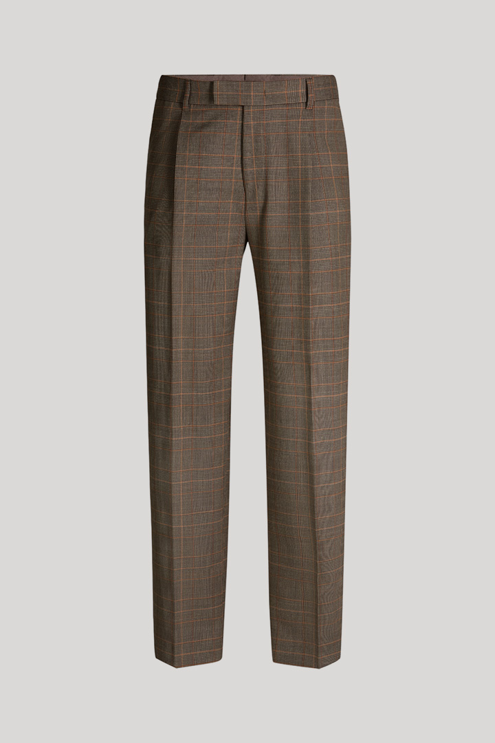 Rennet modular pants in brown checkered pattern