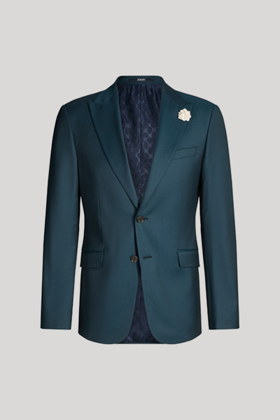 Wedding Hawker modular jacket in petrol blue